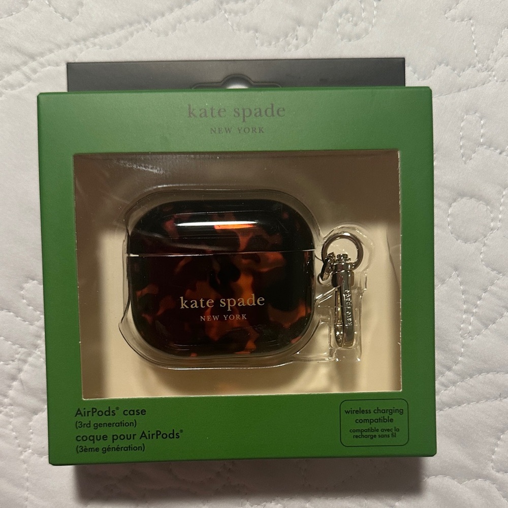Kate Spade Brown Tortoise AirPods Case